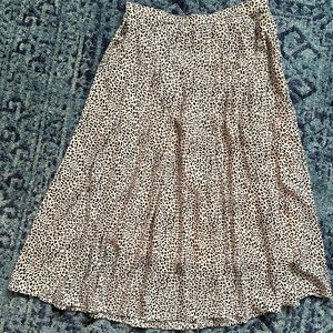 Leopard Flowy Skirt